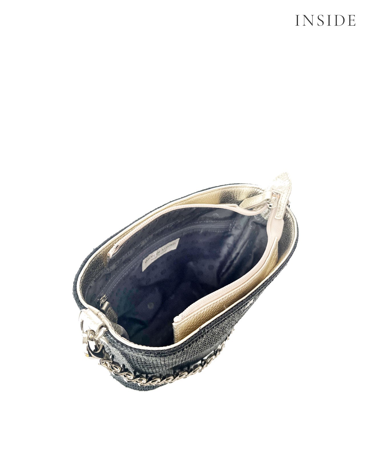 2WAY バケツ型 ラフィア調かご素材バッグ チェーンハンドル付 1809-ra