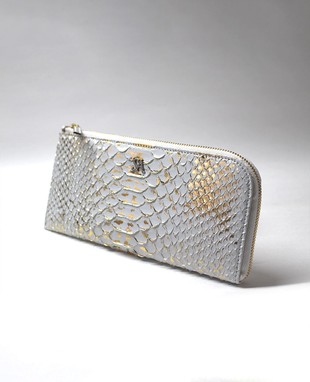 パイソン L字財布 SAロゴ付き 1887