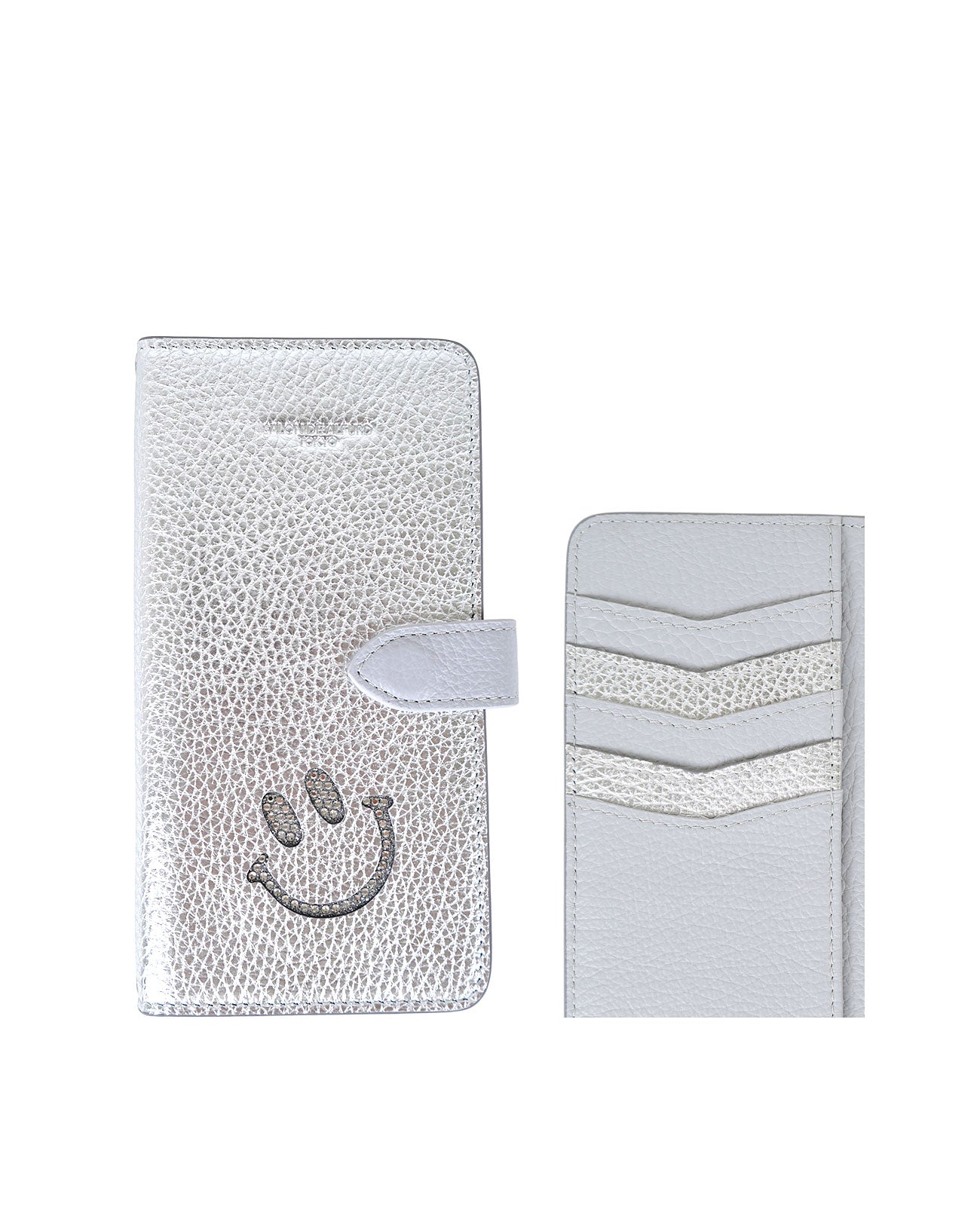 スマイル 多機種対応 手帳型スマホケース 1981