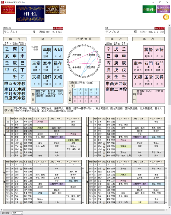 算命学命式算出ソフト Premium | 株式会社さる山さる子