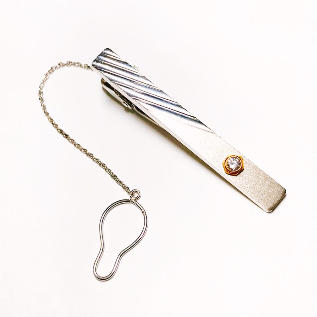 K14WG 0.1ct ダイヤモンド付きネクタイピンの買取実績 | 買取専門店