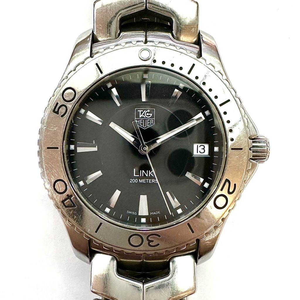 TUG HEUER タグホイヤー リンク WJ1110-0 クォーツ 黒文字盤の買取実績