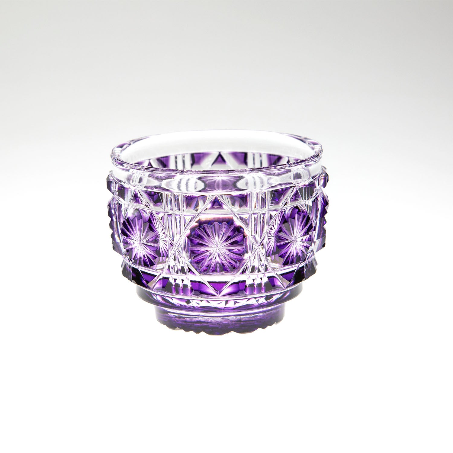 島津薩摩切子】復元 猪口(大) cut18 – ㈱島津興業 島津薩摩切子