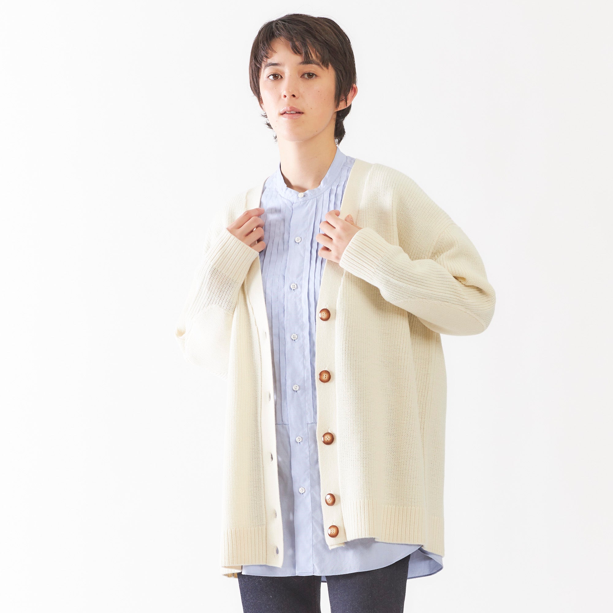 ZERO FLOOR:オーガニックウールカーディガン/RIT-17 | SAWADA MARCHE