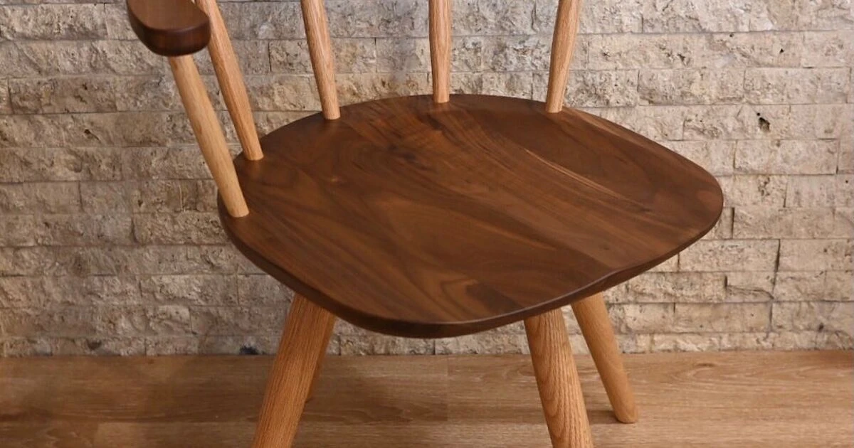 木製フレーム ナガノインテリア　回転ブラウンアームチェア