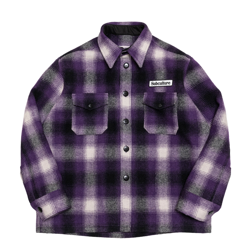 OMBRE CHECK JACKET / PURPLE CHECK – SC WEB STORE
