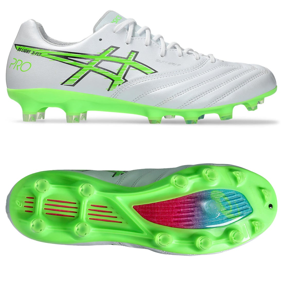 ASICS アシックス DS LIGHT X-FLY PRO 3(ホワイト×グリーン) 1101A072