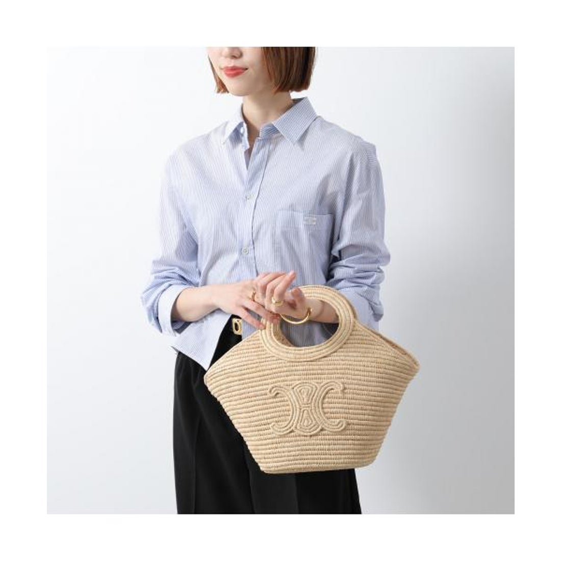 セリーヌ CELINE CELINE バッグ Braided Panier ブレーテッドパニエ