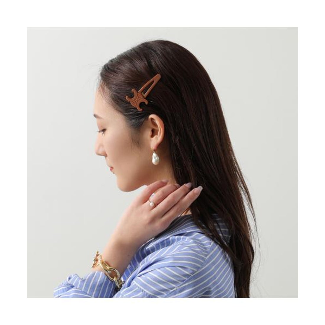 セリーヌ CELINE CELINE ヘアクリップ Large Snap Hair Clip 460PT6CSC