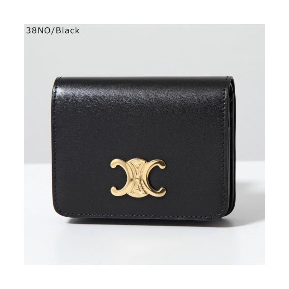 セリーヌ CELINE CELINE 二つ折り財布 TRIOMPHE 10K623DPV レザー