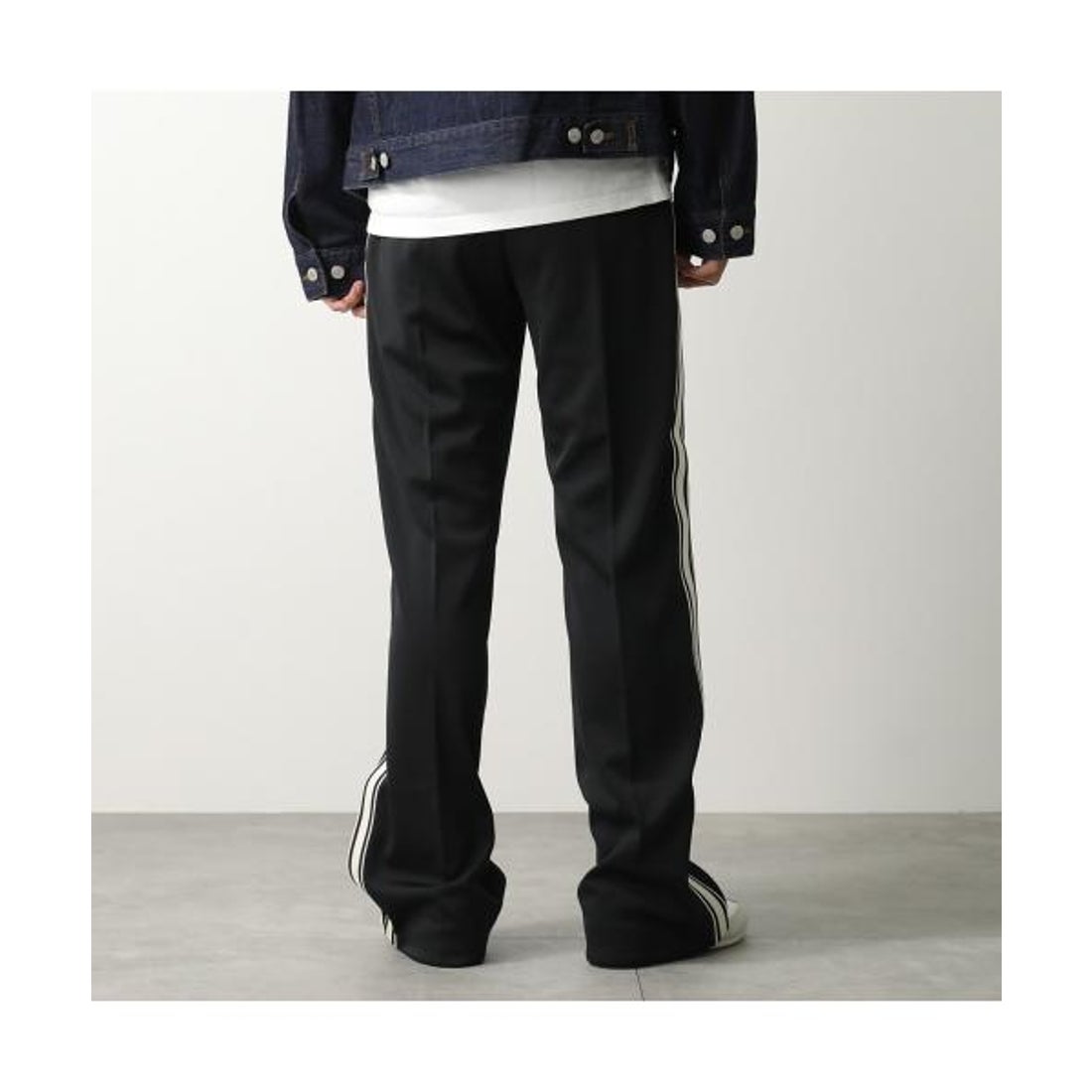 ExxxxxZCELINEサイドライントリオンフフレアトラックロングパンツ 美品