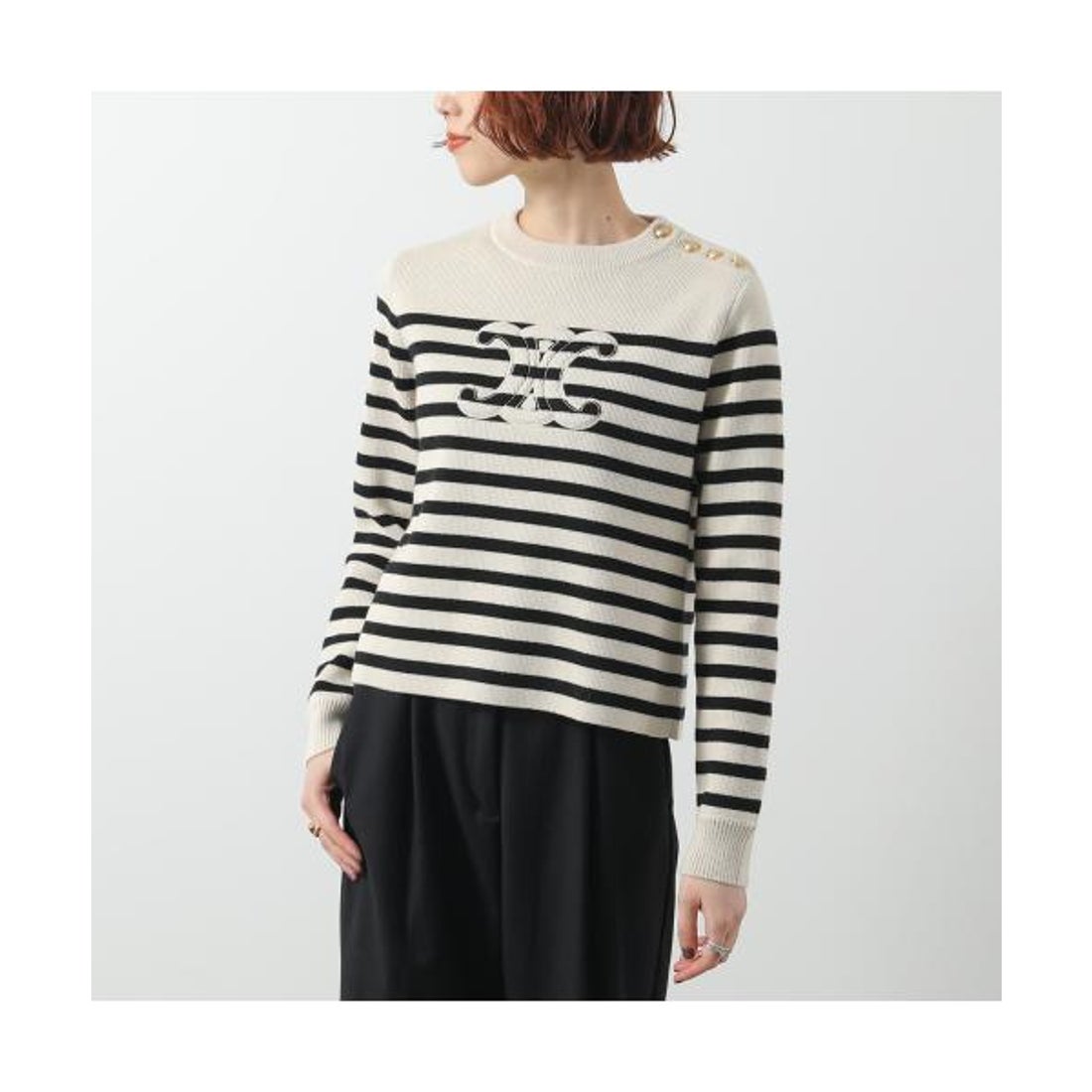 セリーヌ CELINE CELINE セーター RY0CC592S 長袖 ニット ボーダー