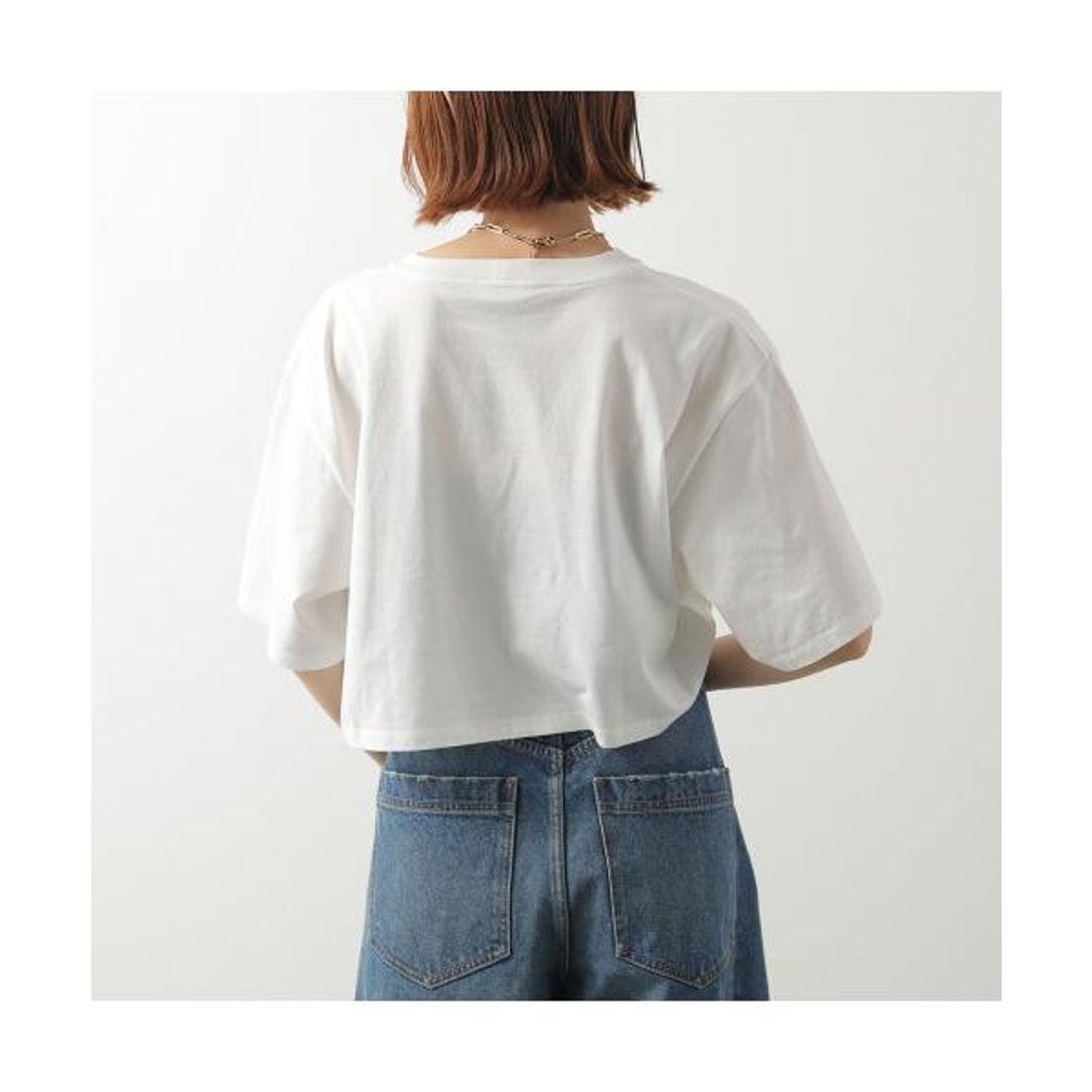 セリーヌ CELINE CELINE Tシャツ 2X761671Q 半袖 クロップド丈 （01EA