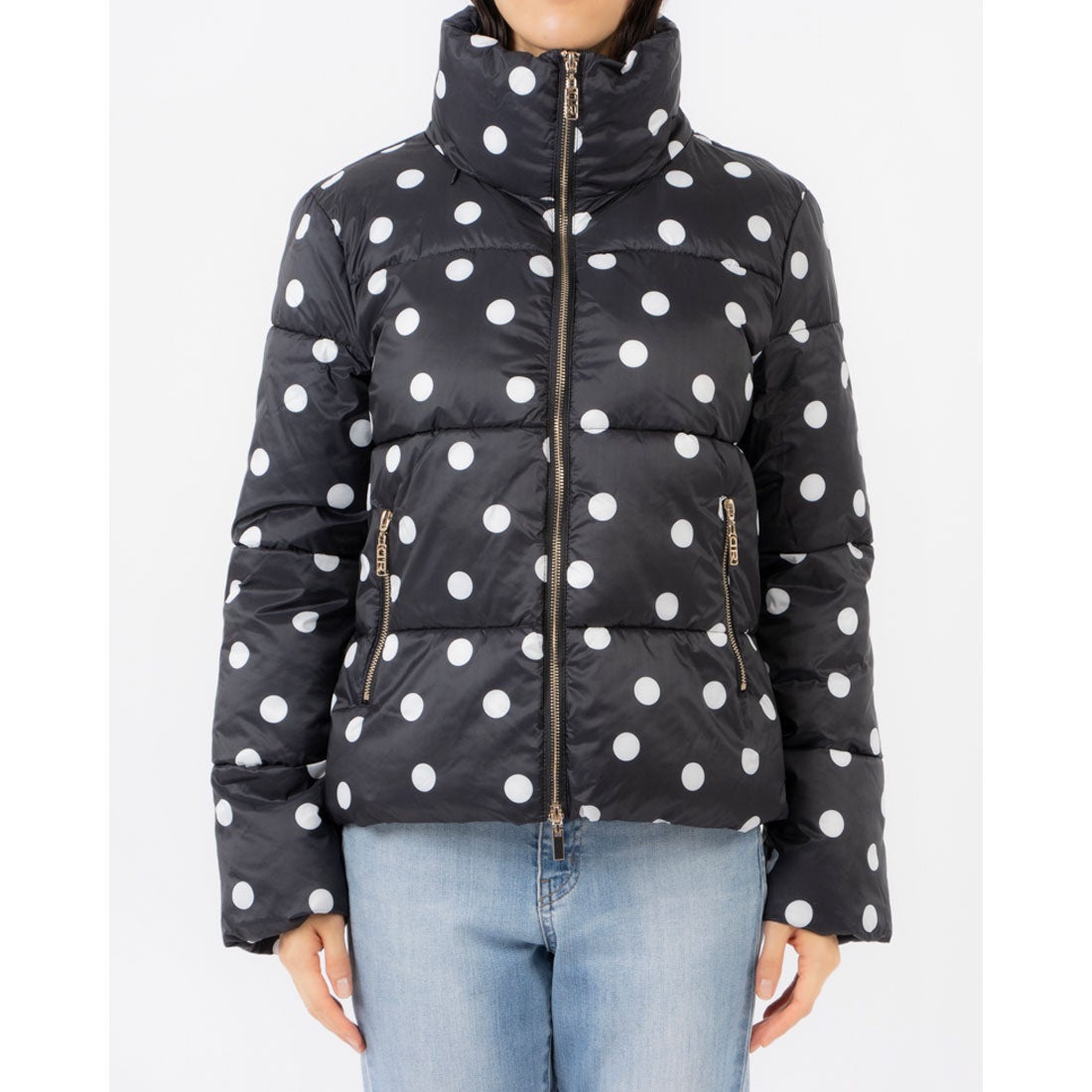 デニーローズ DENNY ROSE ボトルネックドット柄ダウン （MULTI） -waja