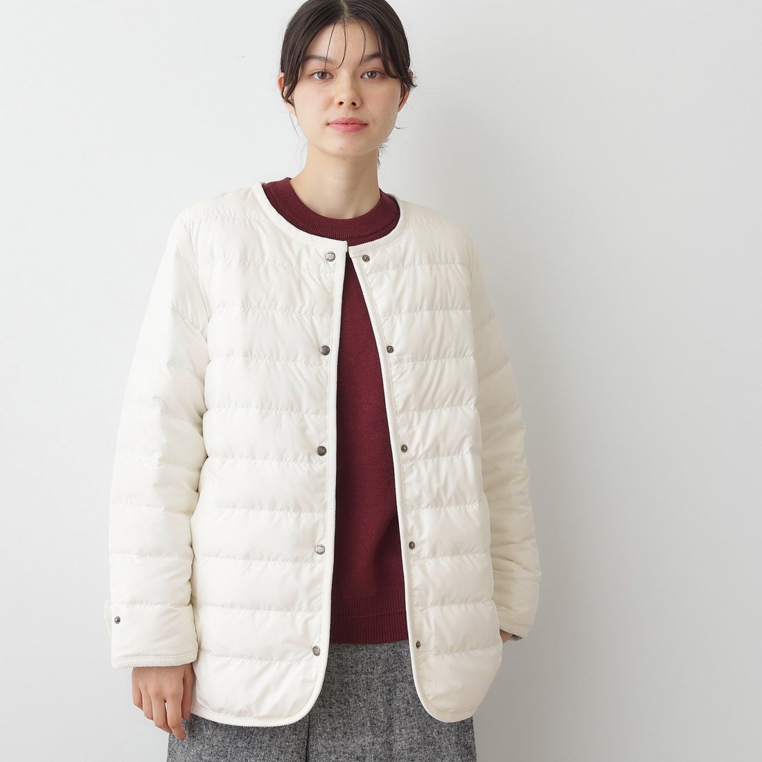 デッサン Dessin 【2WAY】ミュラーダウンコートミドル丈 （ネイビー