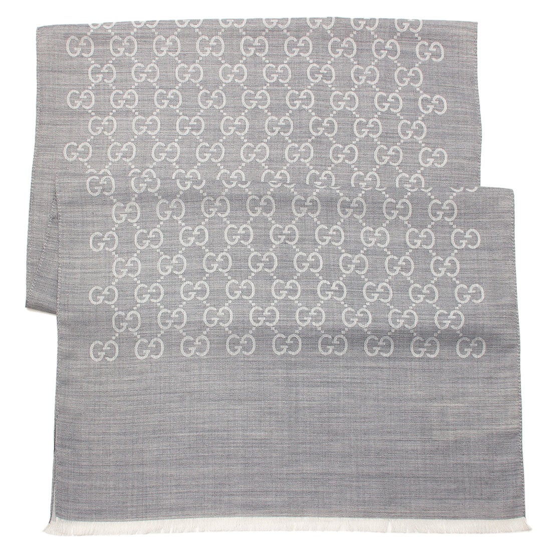 グッチ GUCCI スカーフ バンダナ ストール グレー レディース GUCCI