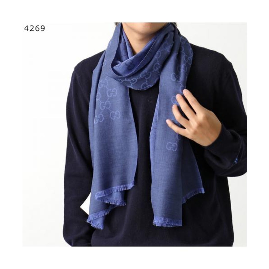 グッチ GUCCI GUCCI ストール 165904 3G646 GGロゴ ジャガード （4269