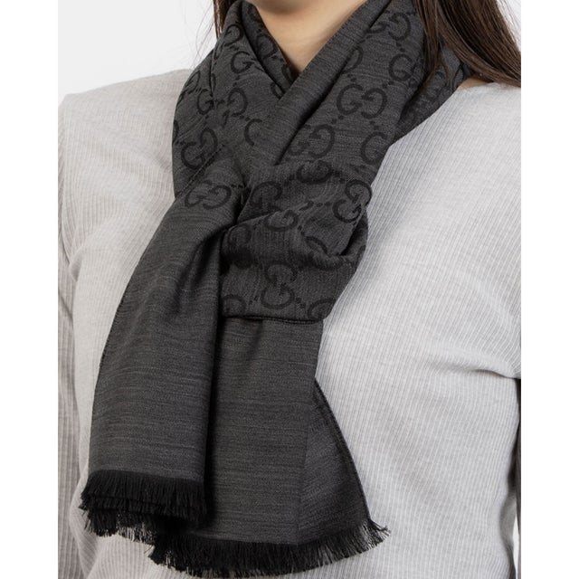 グッチ GUCCI ストール （グレー） - ファッション通販 MAGASEEK