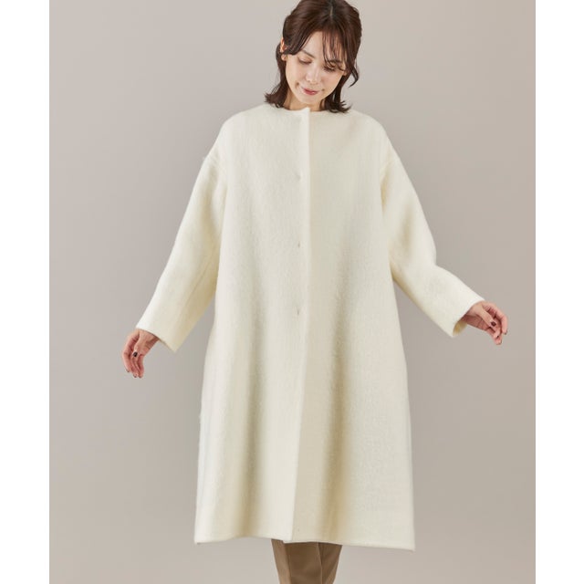 ノエラ NOELA ファートリム2WAYロングコート （オフホワイト