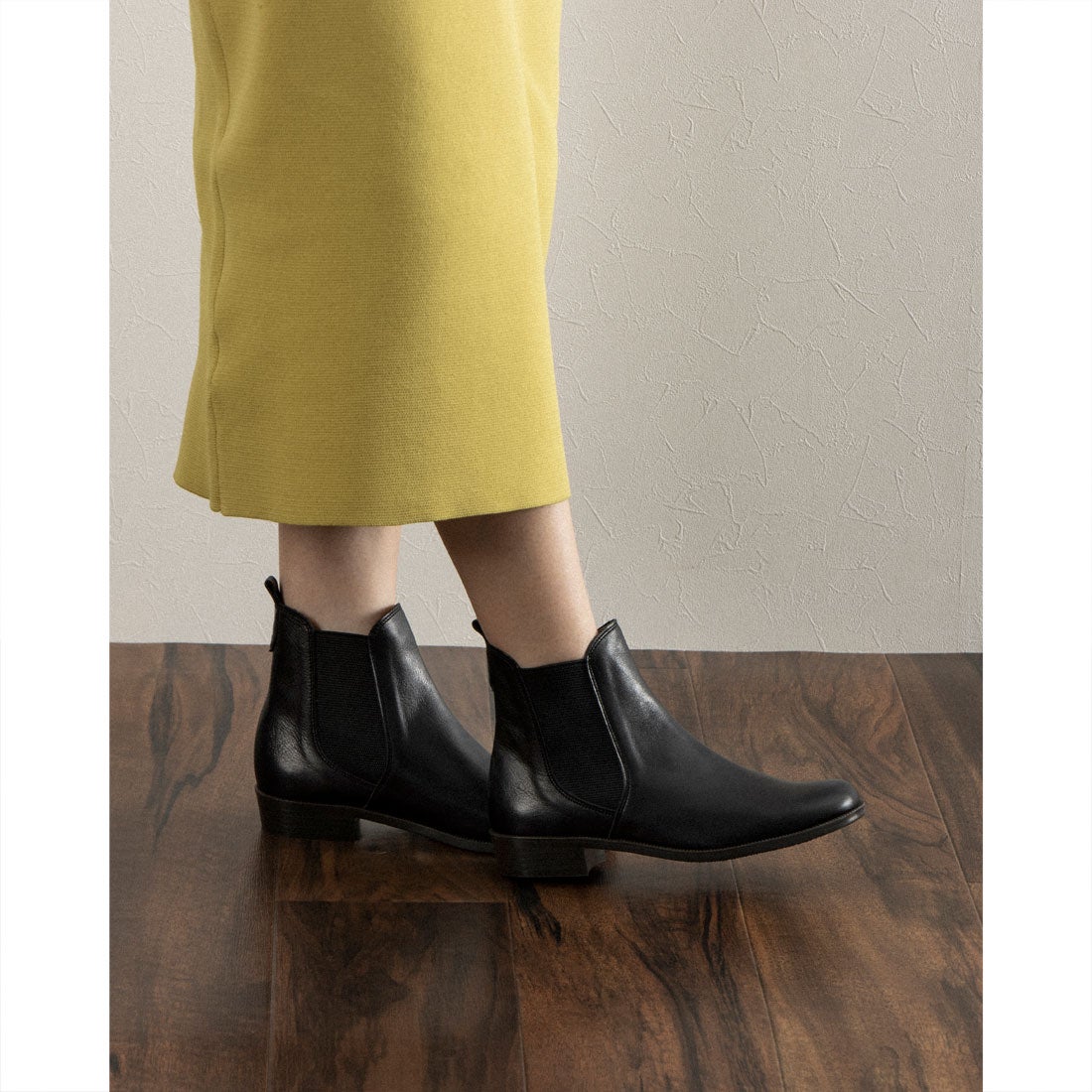 ハルタ HARUTA サイドゴアブーツ （ブラック） -靴＆ファッション通販