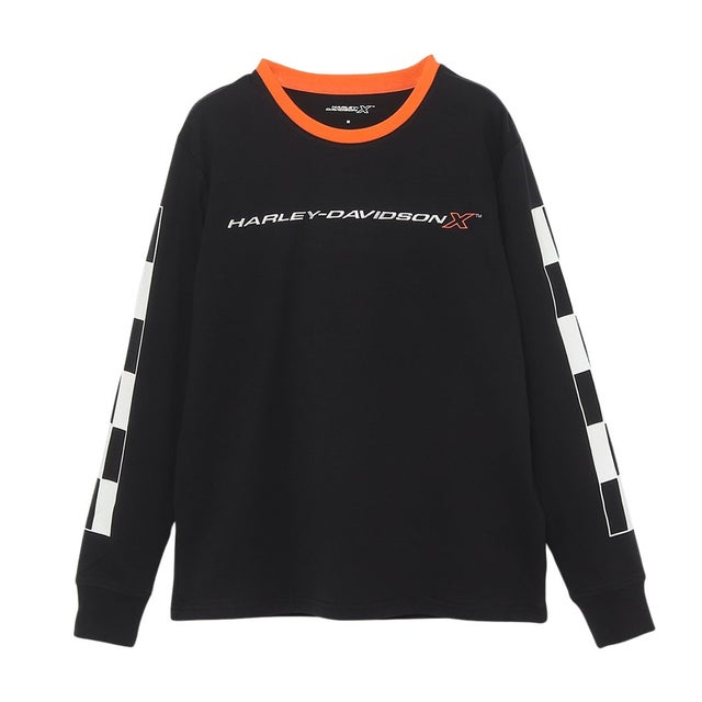 プレイド プリント ロングスリーブTシャツ -ハーレーダビッドソン公式