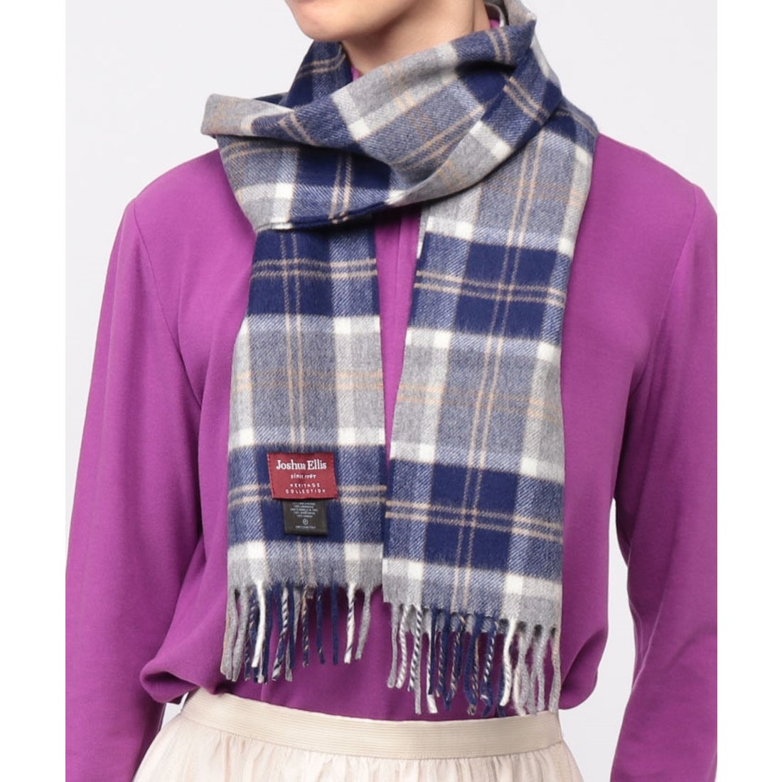ジョシュアエリス Joshua Ellis ブリティッシュウール ウール マフラー