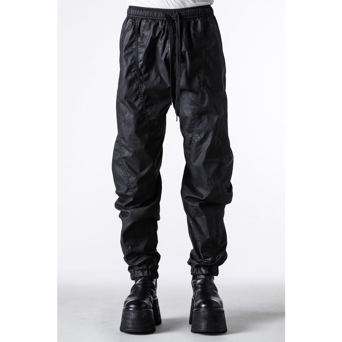 ユリウス JULIUS COATED CLOTH PANTS （BLACK） -FASCINATE