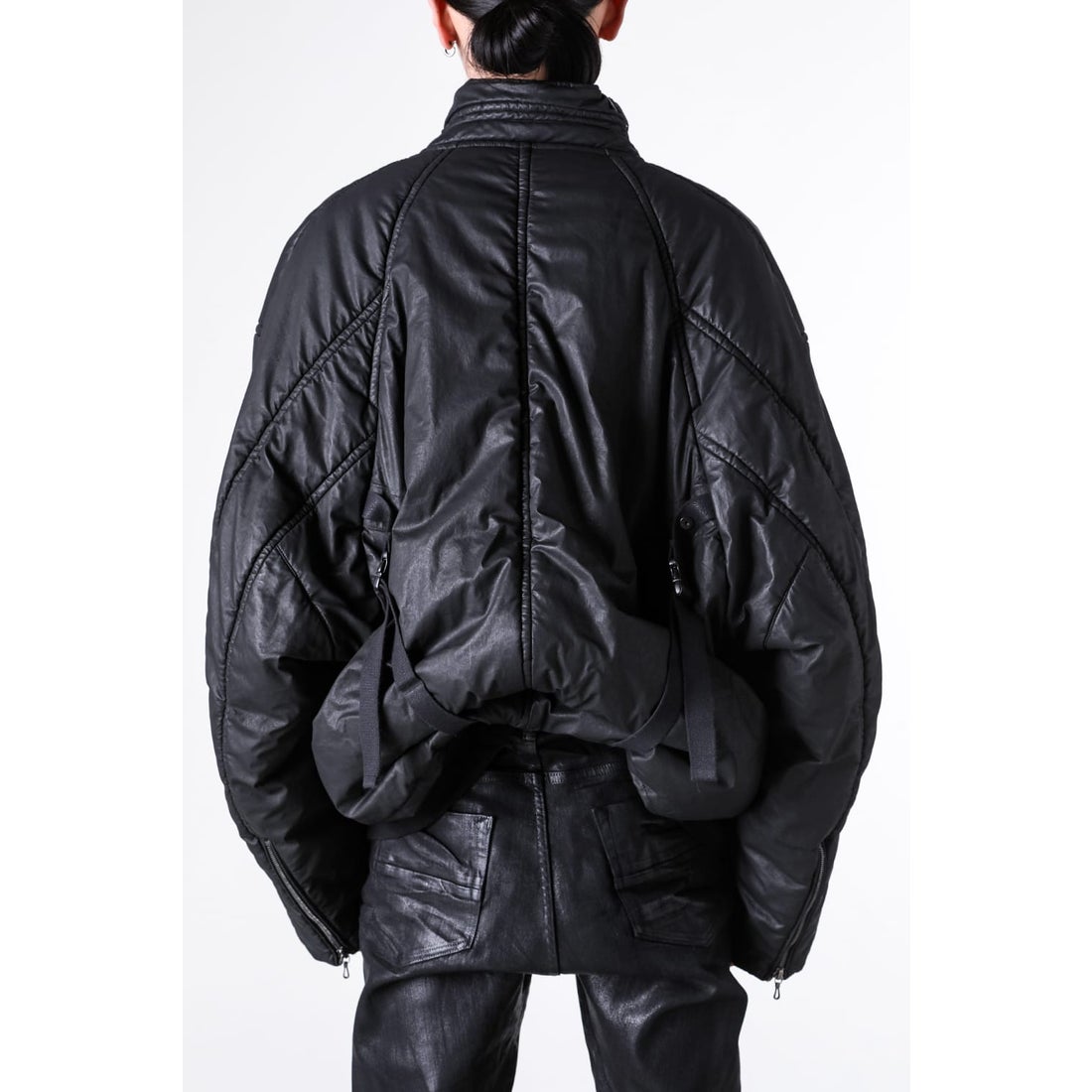 ユリウス JULIUS COATED CLOTH JACKET （BLACK） -FASCINATE