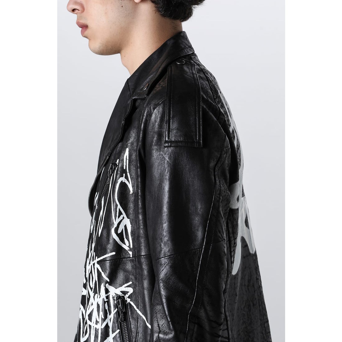 ユリウス JULIUS Ana-Moto JD Leather Jacket （Black） 通販 大阪