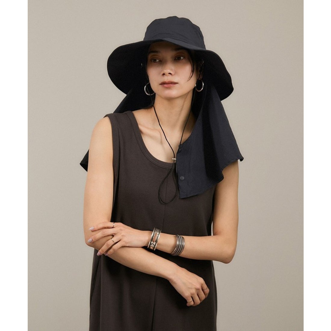 サロン アダム エ ロペ SALON adam et rope' 2WAYレイヤーハット［撥水