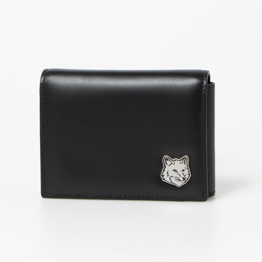 メゾンキツネ MAISON KITSUNE 3つ折り財布 （Black） -靴