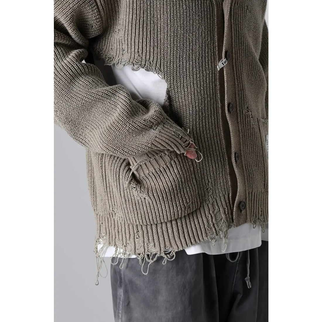 メゾン ミハラヤスヒロ Maison MIHARA YASUHIRO Bleached Knit