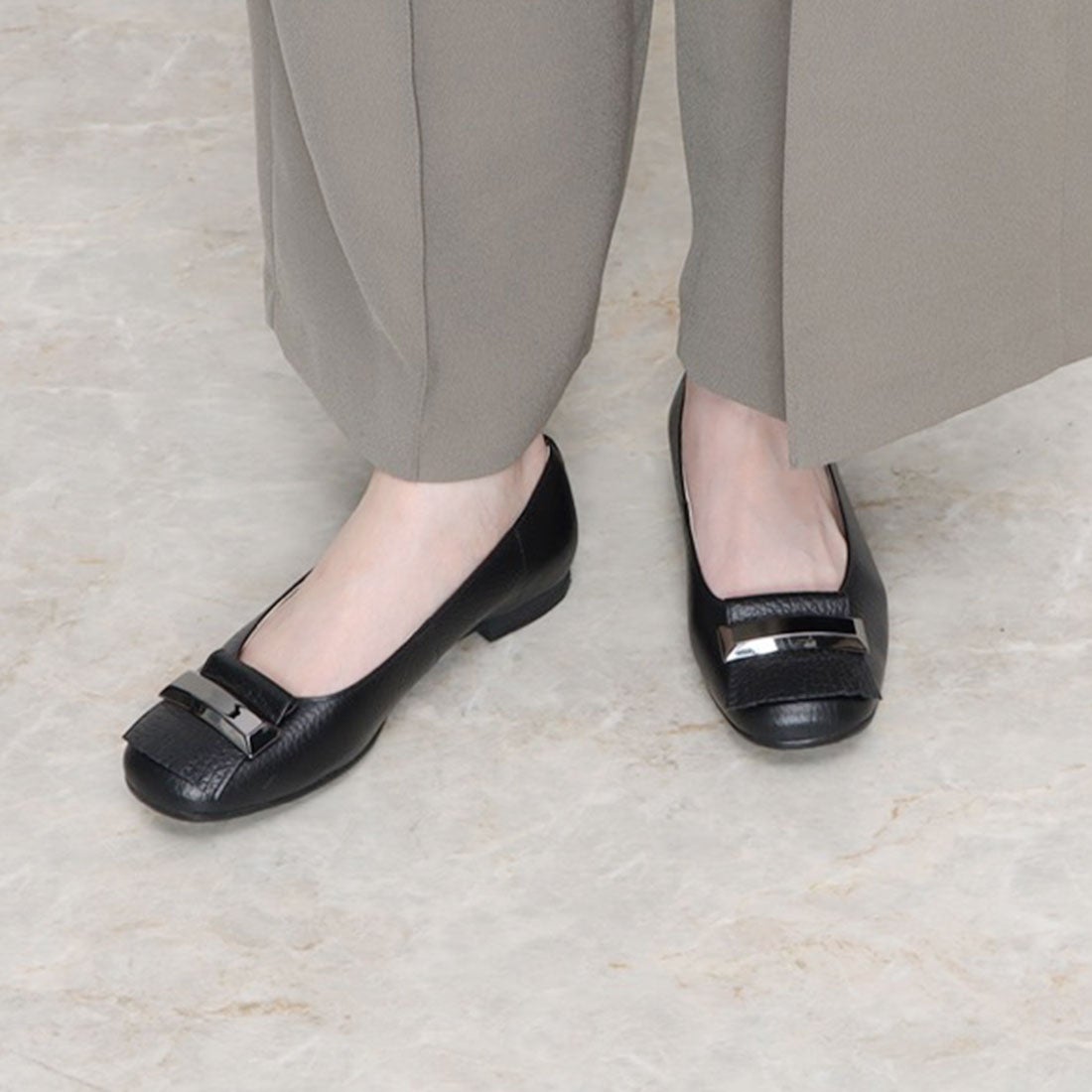 ミハマ MIHAMA カッターシューズ （黒型押） -靴＆ファッション通販