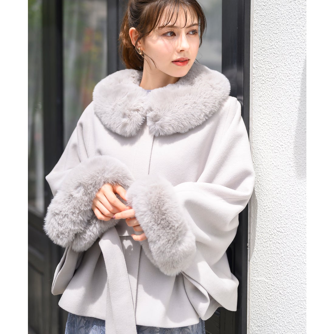 ミッシュマッシュ MISCH MASCH □2024秋冬新作□ポンチョコート