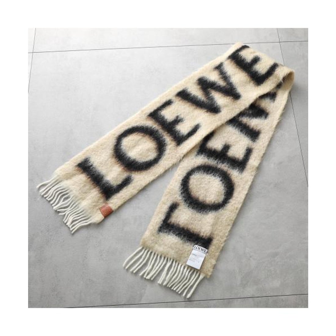 ロエベ LOEWE LOEWE マフラー F811257X03 モヘア ウール ロゴ