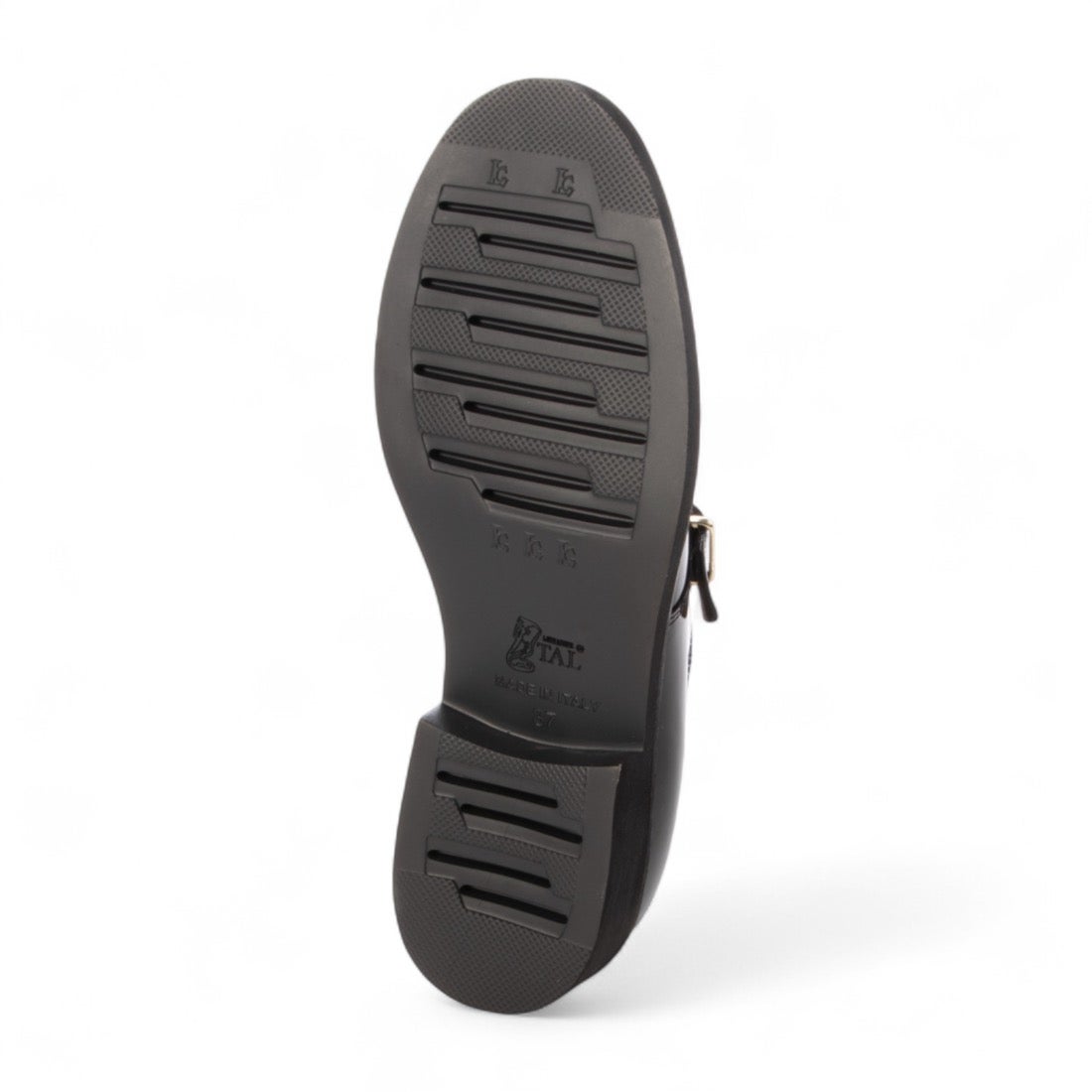 ルカ グロッシ Luca Grossi 異素材コンビモンクストラップシューズ