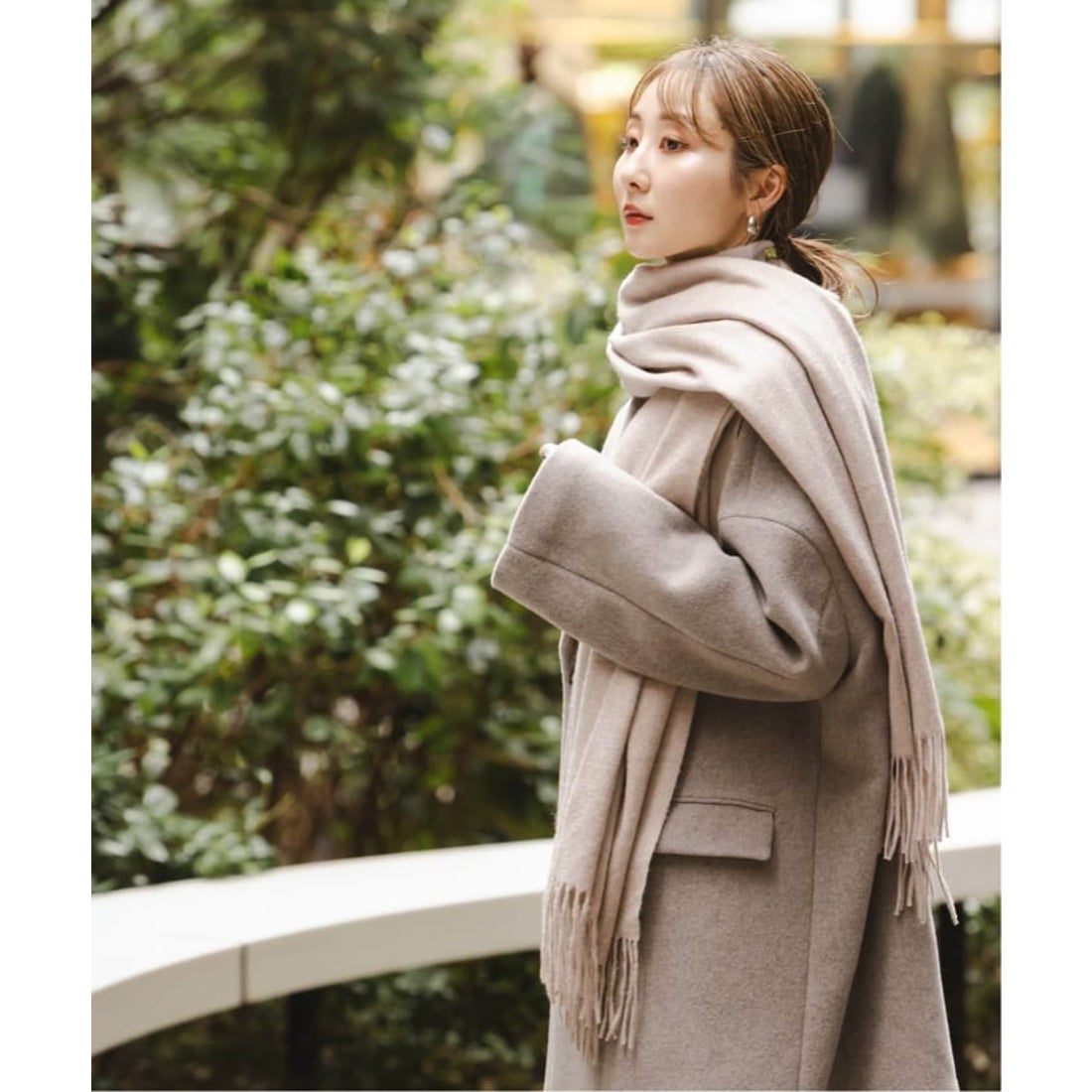 ノーブル NOBLE 《追加2》オリジナルカシミヤストール （ベージュ
