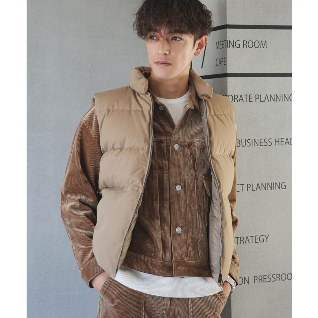 ナノ・ユニバース NANO universe 「西川ダウン(R)」スタンドネック