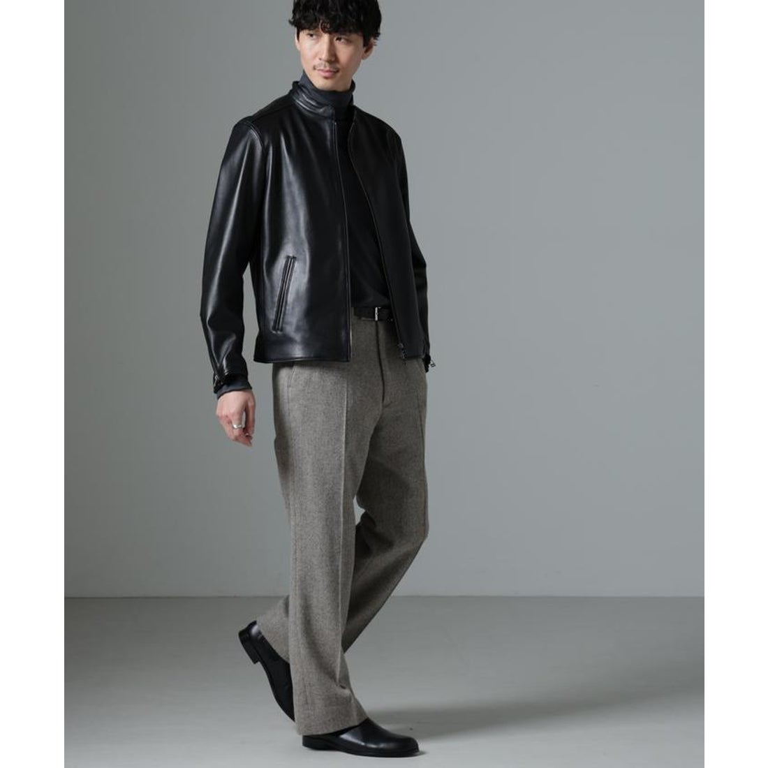 ナノ・ユニバース NANO universe バンドカラーレザーシングル