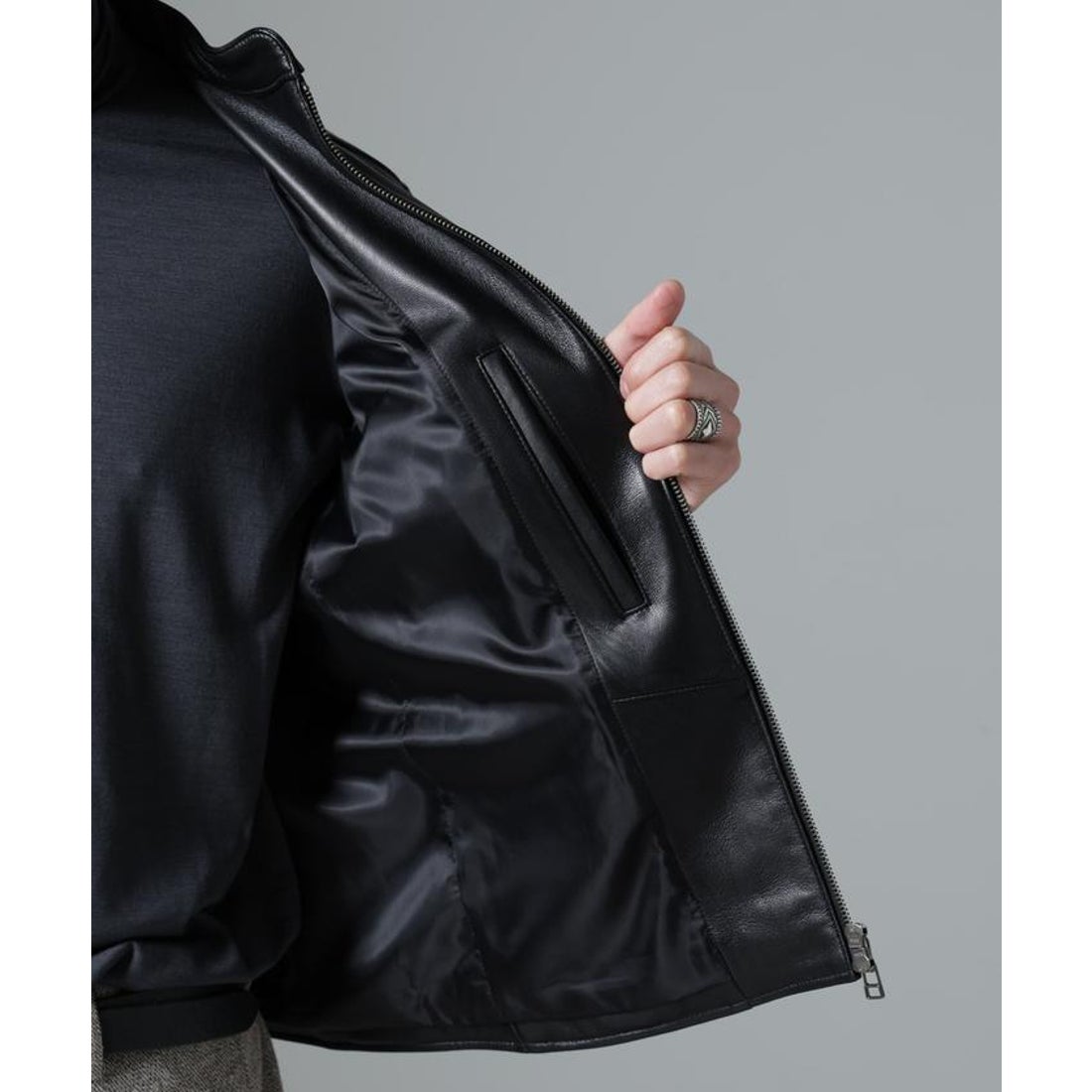 ナノ・ユニバース NANO universe バンドカラーレザーシングル