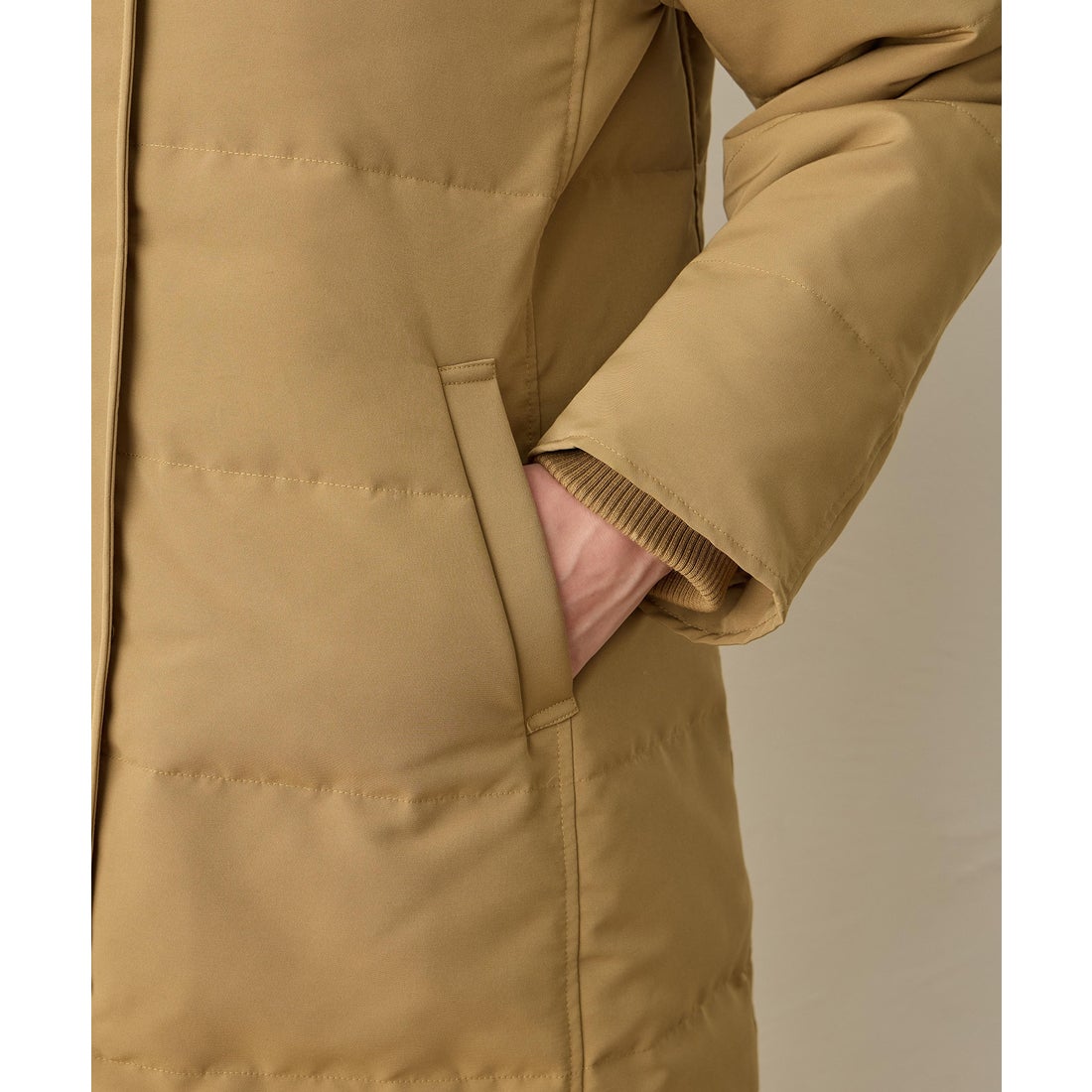 ルスークホリデー LE SOUK HOLIDAY ロングダウンコート （カーキ