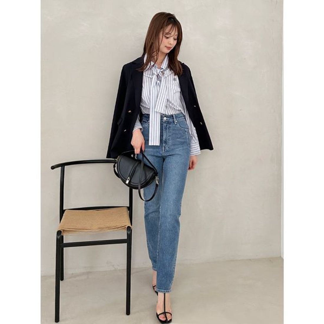 スナイデル SNIDEL Sustainableメタルボタンテーラードジャケット