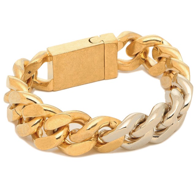 サンローラン SAINT LAURENT ブレスレット バングル ゴールド メンズ