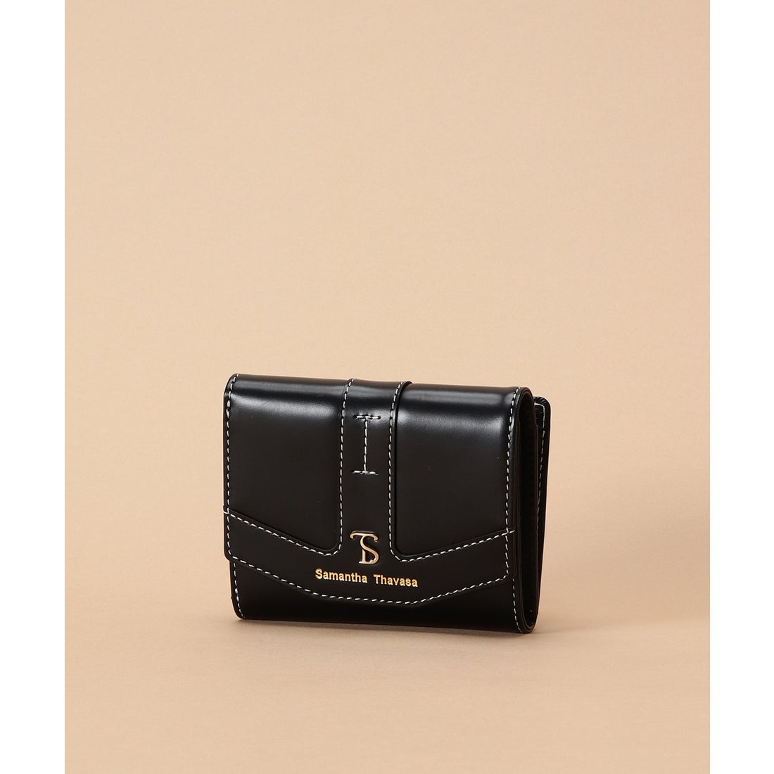 サマンサタバサ Samantha Thavasa ステッチデザイン 三つ折り財布