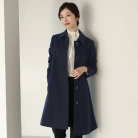 フィローモ Filomo カシミヤ混ウールステンカラーコート （ネイビー