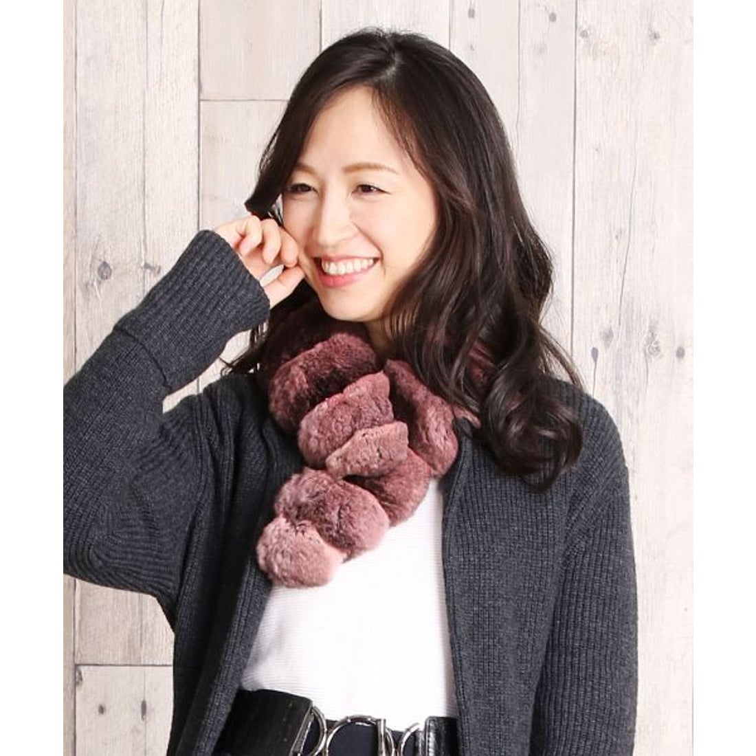 サンキョウショウカイ 三京商会 チンチラ ファー マフラー 毛皮