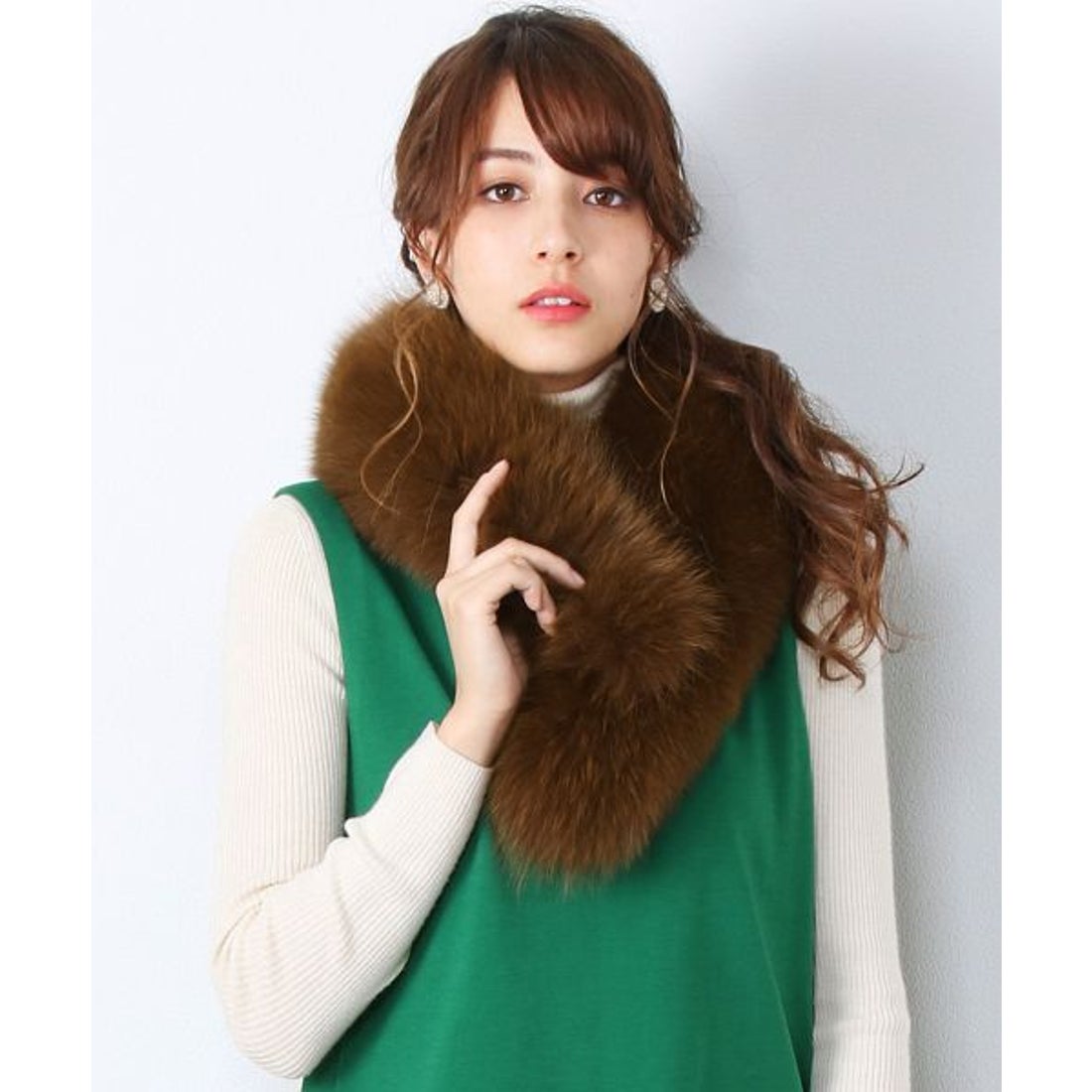 サンキョウショウカイ 三京商会 成人式着物大きめフォックスファー