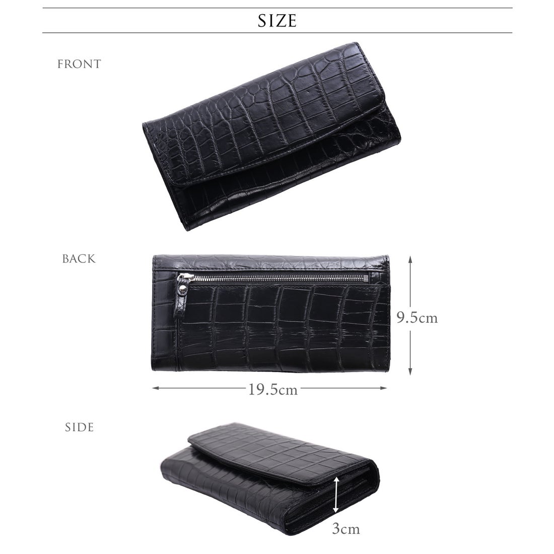 サンキョウショウカイ 三京商会 クロコダイル 長財布 財布