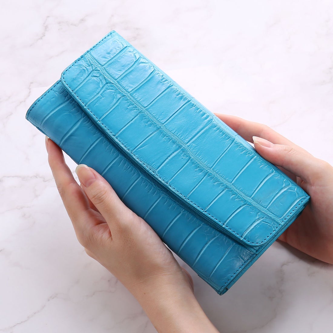 サンキョウショウカイ 三京商会 クロコダイル 長財布 財布