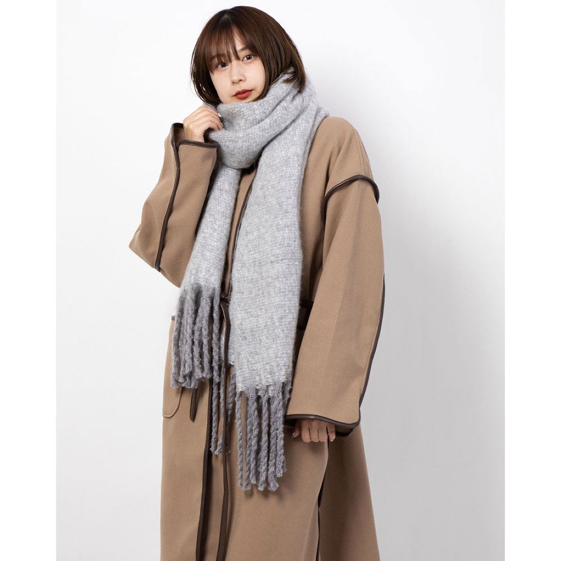 スタイルブロック STYLEBLOCK カシミヤタッチふんわりマフラー